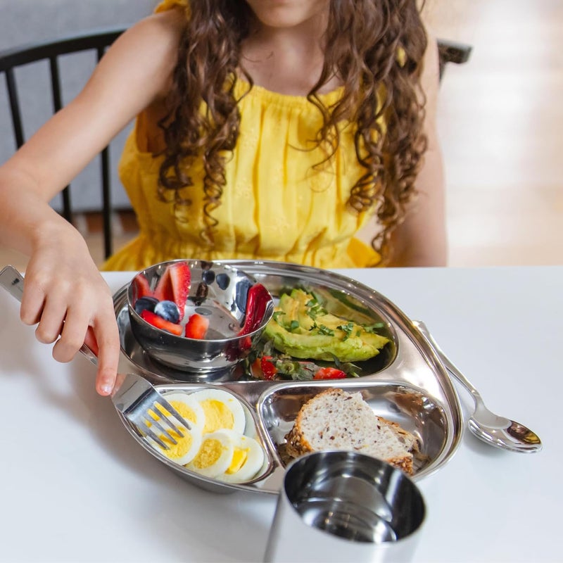 Ahimsa Stainless Steel Kids Utensils Set, Pediatrician Designed, Premium Kids Silverware, Non Toxic, Dishwasher Safe, Big Kid Fork and Spoon - Image 5
